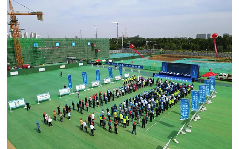 天華實業(yè)集團成功舉辦2023年東營市建筑施工生產(chǎn)安全事故應(yīng)急預(yù)案演練暨廣饒縣“安全生產(chǎn)月”活動啟動儀式