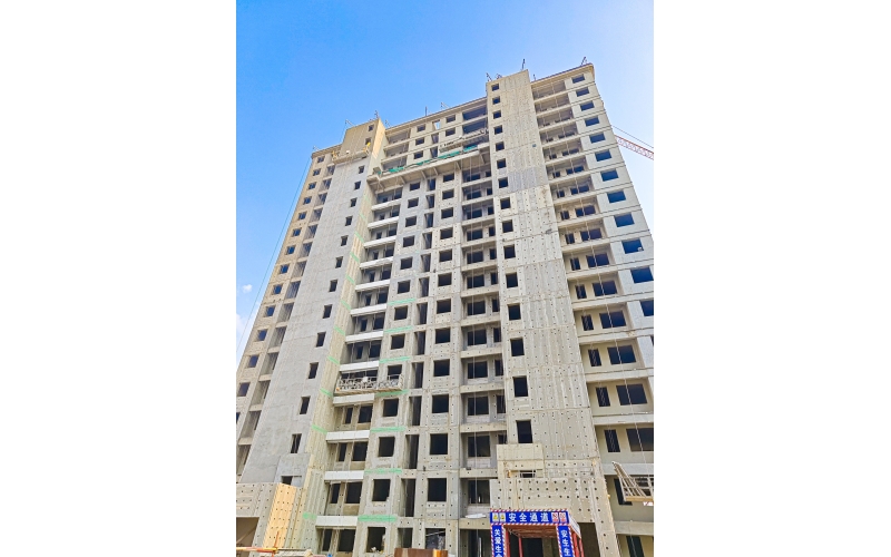 搶抓施工黃金期 河北鹽山項目&ldquo;三伏天&rdquo;里筑新家